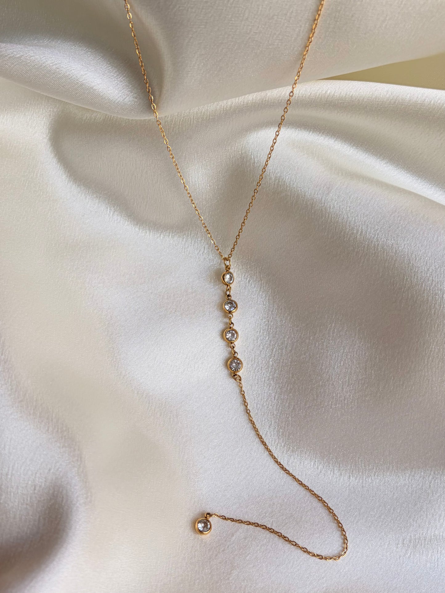 ZIRCON DRIP NECKLACE