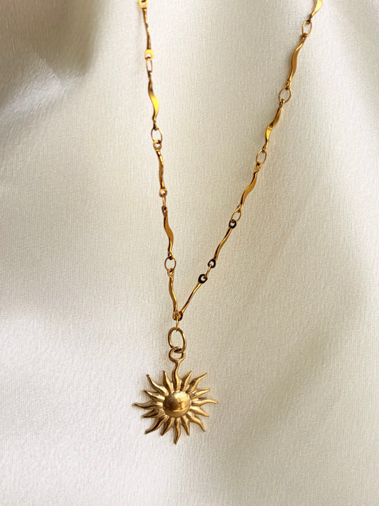 SUN CHARM NECKLACE