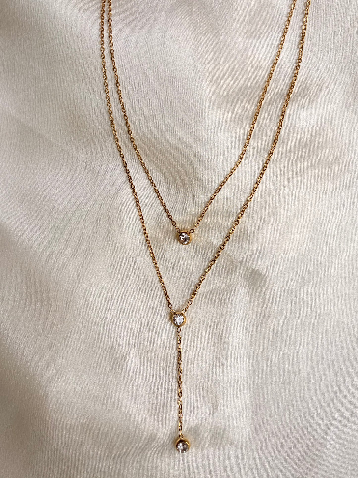 DEWDROP LAYERED NECKLACE