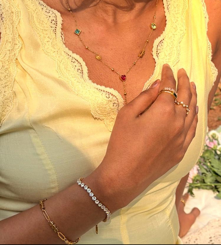 JEWEL TRAIL NECKLACE
