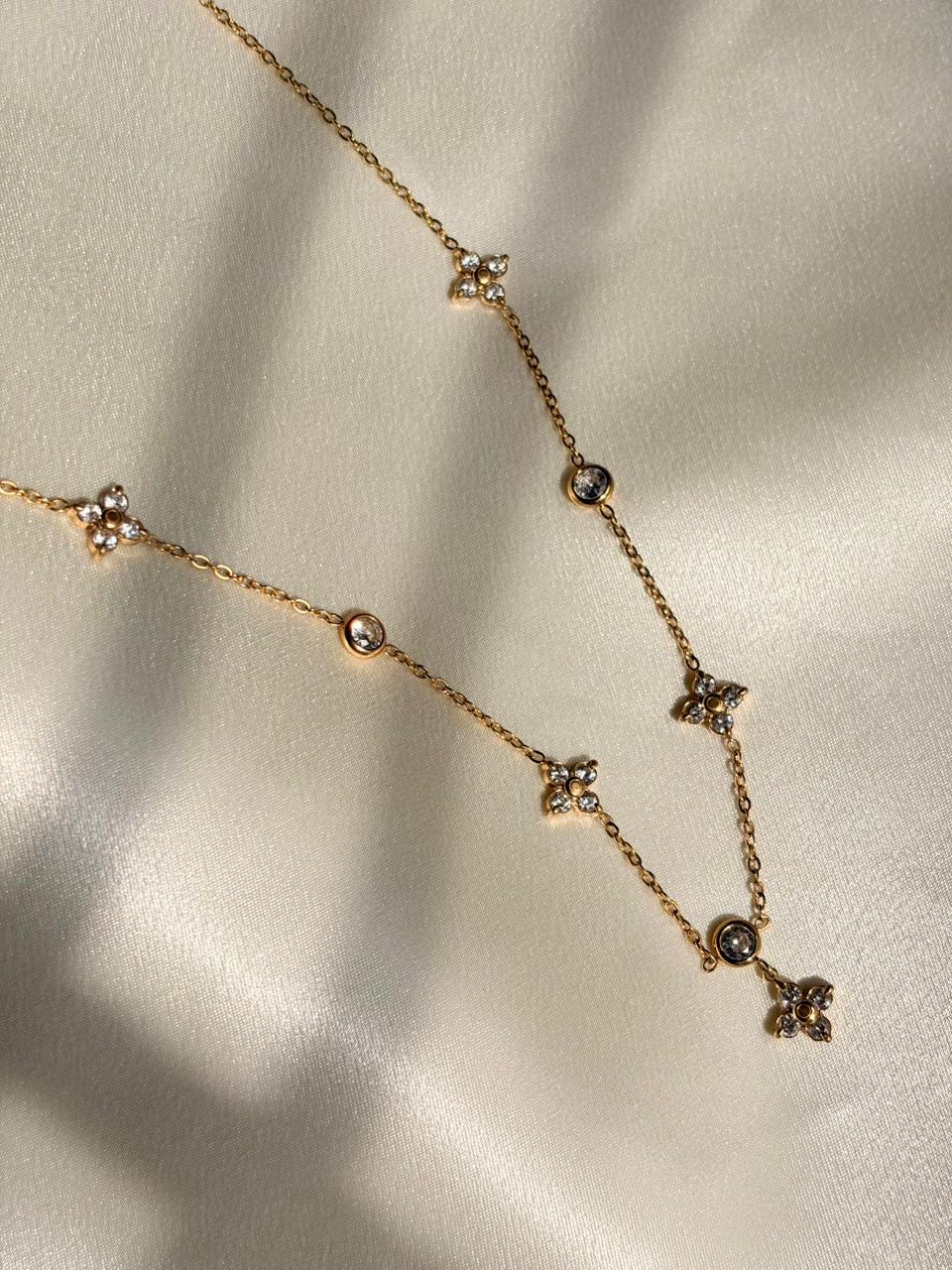 BLOSSOM ZIRCON NECKLACE